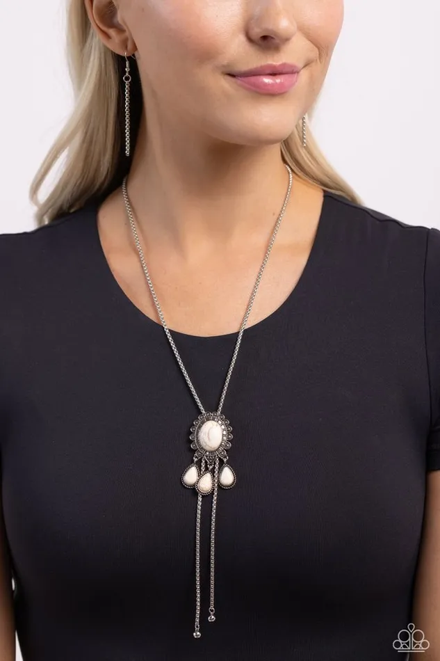 Paparazzi Jewelry Necklaces Paparazzi Necklace Seize the Serenity White