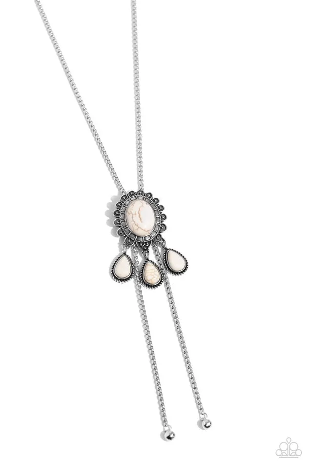 Paparazzi Jewelry Necklaces Paparazzi Necklace Seize the Serenity White Paparazzi Jewelry Necklaces Paparazzi Necklace Seize the Serenity White