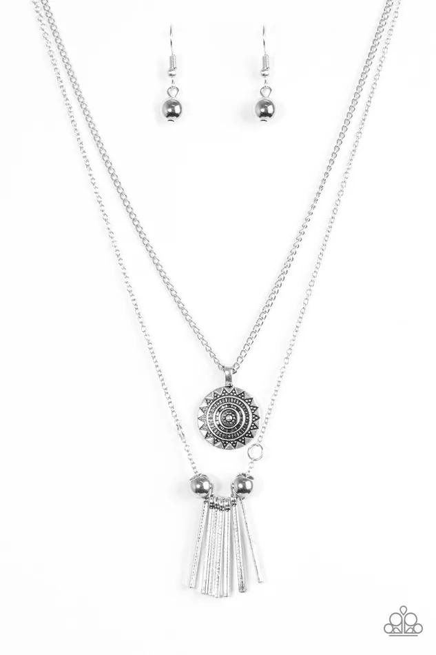 Paparazzi Jewelry Necklaces Paparazzi Necklace SOL Quest Silver