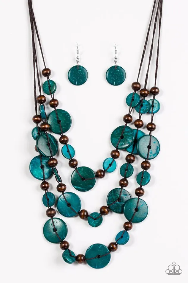 Paparazzi Jewelry Necklaces Paparazzi Necklace South Beach Summer Blue