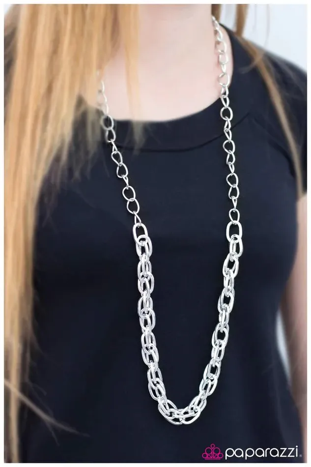 Paparazzi Jewelry Necklaces Paparazzi Necklace Two Is Better Than One Silver