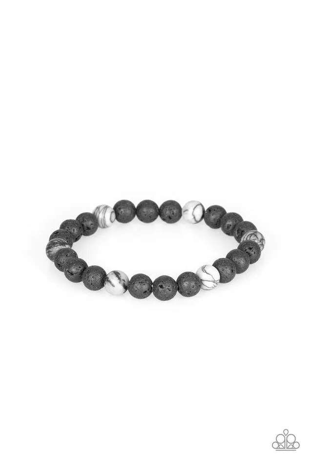 Paparazzi Jewelry Paparazzi Bracelet All Zen White Bracelets