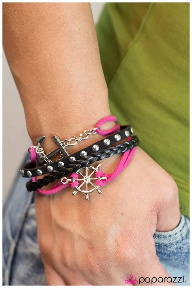 Paparazzi Jewelry Paparazzi Bracelet Anchors Away Pink Bracelets