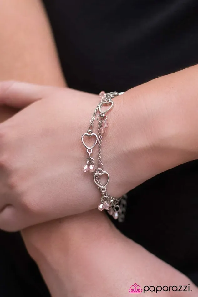 Paparazzi Jewelry Paparazzi Bracelet Carrying Your Love With Me Pink Bracelets