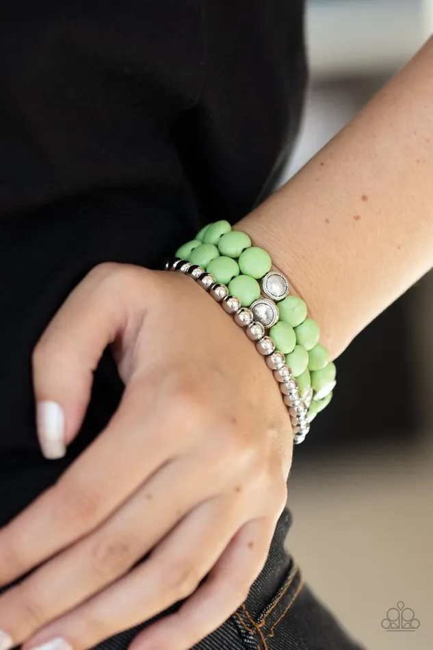 Paparazzi Jewelry Paparazzi Bracelet Desert Verbena Green Bracelets