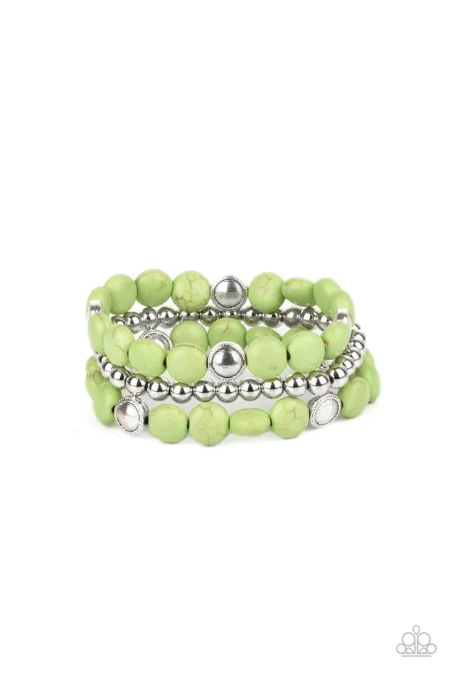 Paparazzi Jewelry Paparazzi Bracelet Desert Verbena Green Bracelets Paparazzi Jewelry Paparazzi Bracelet Desert Verbena Green Bracelets