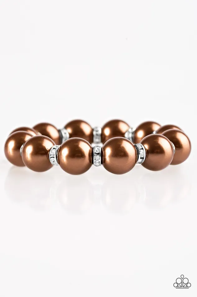 Paparazzi Jewelry Paparazzi Bracelet Here Comes The BRIDESMAID Brown Bracelets