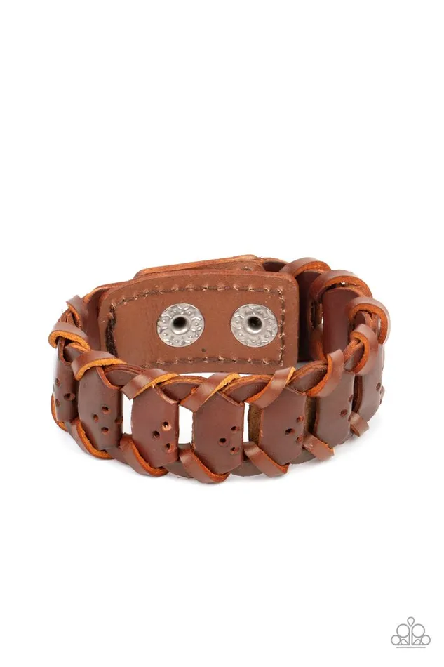 Paparazzi Jewelry Paparazzi Bracelet Knocked for a Loop Brown Bracelets Paparazzi Jewelry Paparazzi Bracelet Knocked for a Loop Brown Bracelets