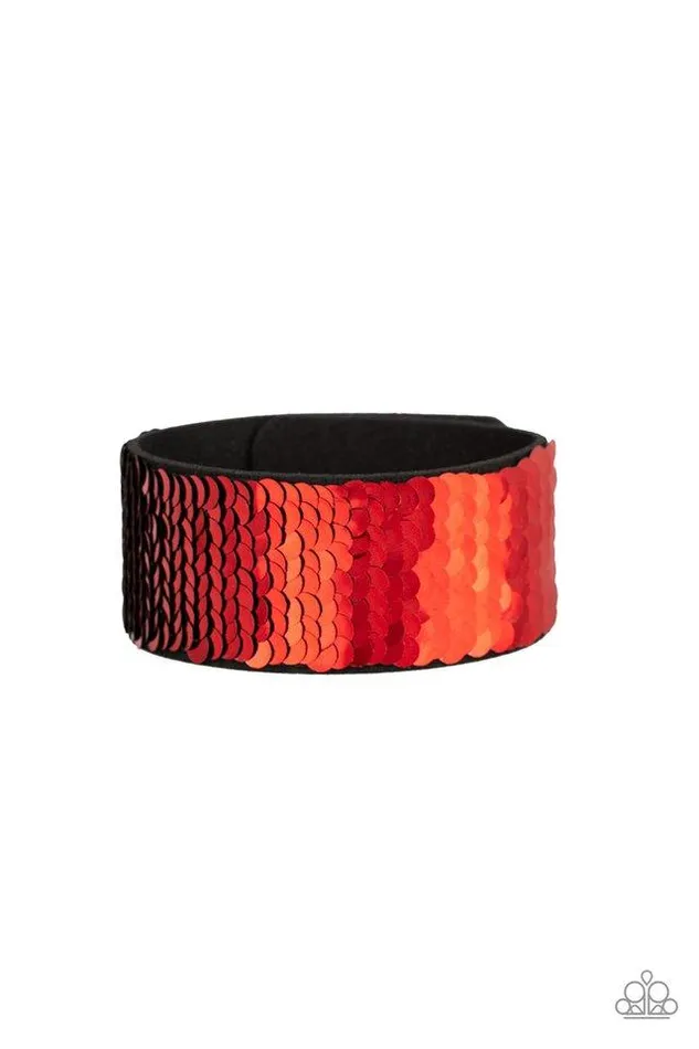Paparazzi Jewelry Paparazzi Bracelet Mermazingly Mermaid Red Bracelets