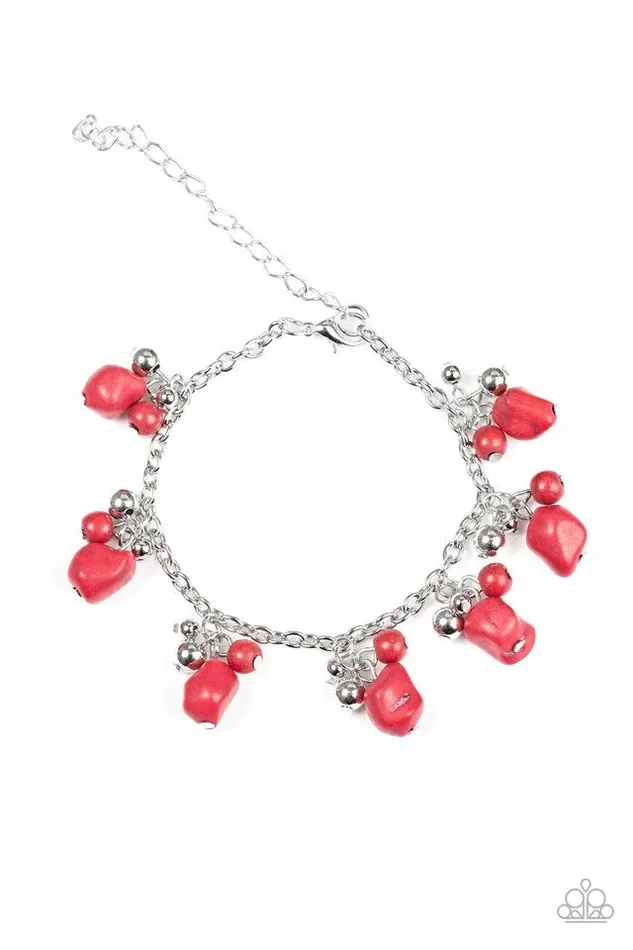 Paparazzi Jewelry Paparazzi Bracelet Mountain Mamba Red Bracelets