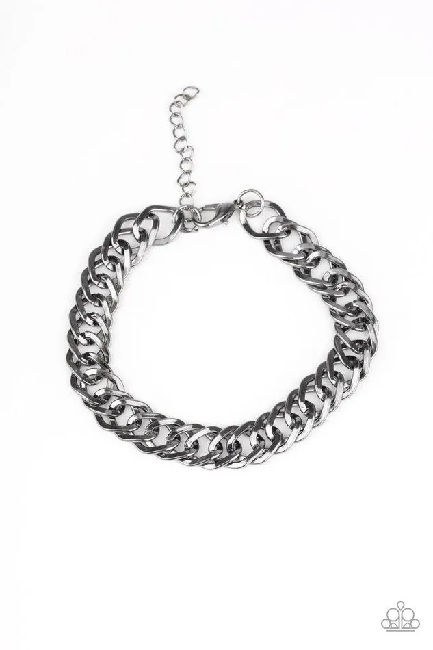 Paparazzi Jewelry Paparazzi Bracelet On The Ropes Black Bracelets