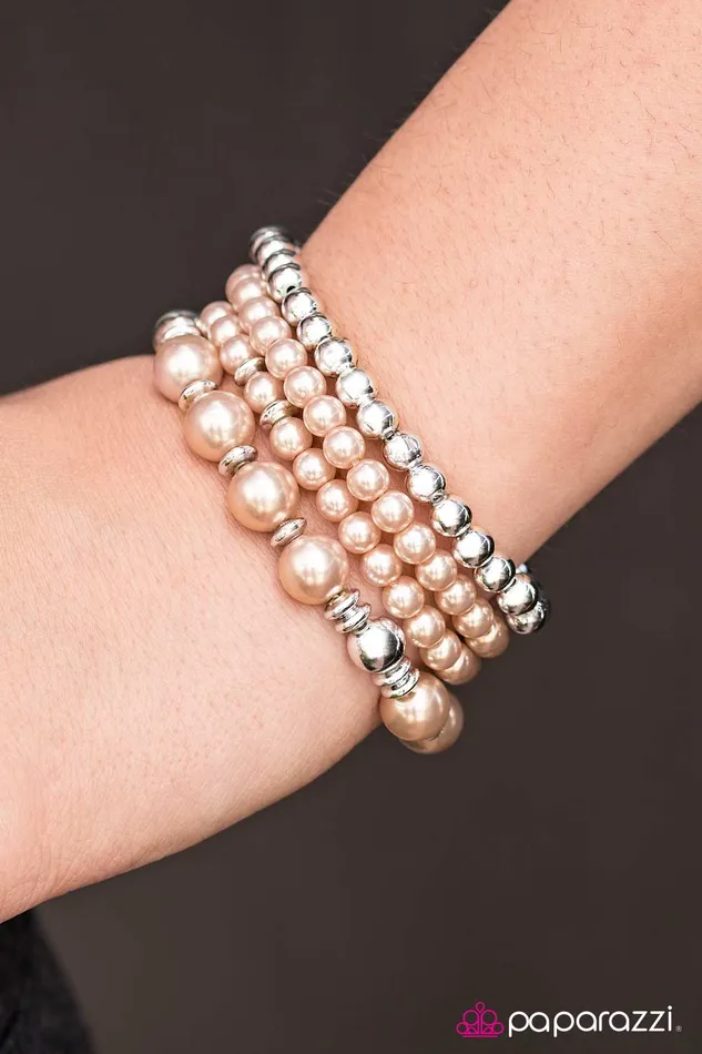 Paparazzi Jewelry Paparazzi Bracelet Party Like Gatsby Brown Bracelets
