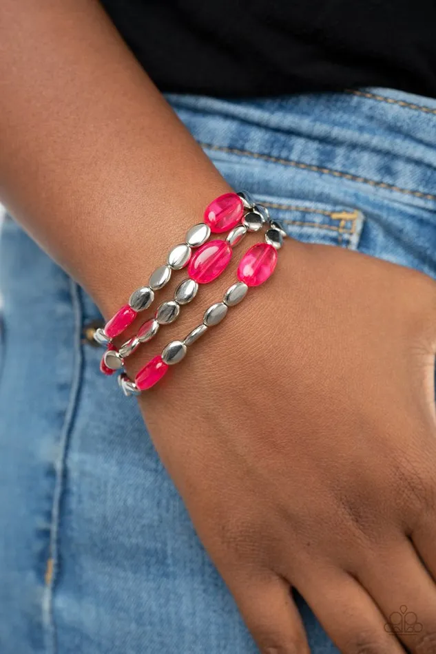 Paparazzi Jewelry Paparazzi Bracelet Sorry to Burst Your BAUBLE Pink Bracelets