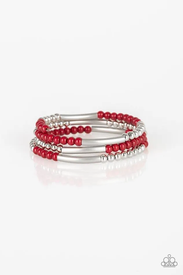 Paparazzi Jewelry Paparazzi Bracelet Tourist Trap Red Bracelets
