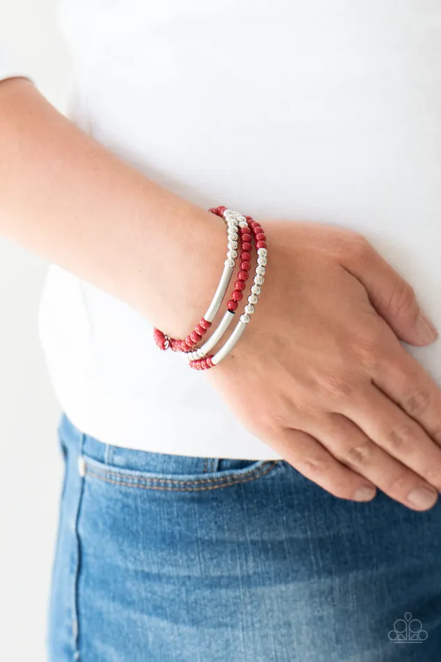 Paparazzi Jewelry Paparazzi Bracelet Tourist Trap Red Bracelets Paparazzi Jewelry Paparazzi Bracelet Tourist Trap Red Bracelets