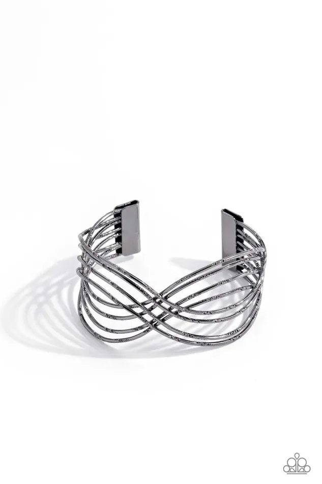 Paparazzi Jewelry Paparazzi Bracelet WIRE Away Black Bracelets Paparazzi Jewelry Paparazzi Bracelet WIRE Away Black Bracelets