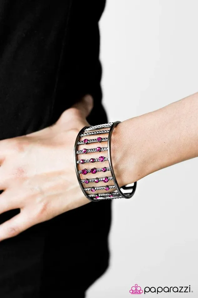 Paparazzi Jewelry Paparazzi Bracelet You Can Thank Me LADDER Pink Bracelets