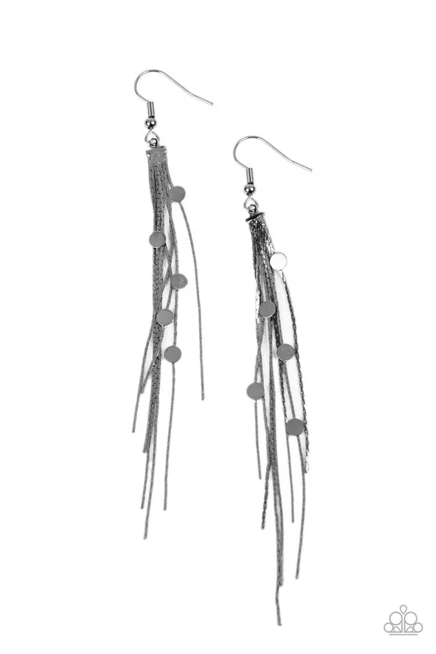 Paparazzi Jewelry Paparazzi Earring Cosmic Cascade Black Earrings Paparazzi Jewelry Paparazzi Earring Cosmic Cascade Black Earrings
