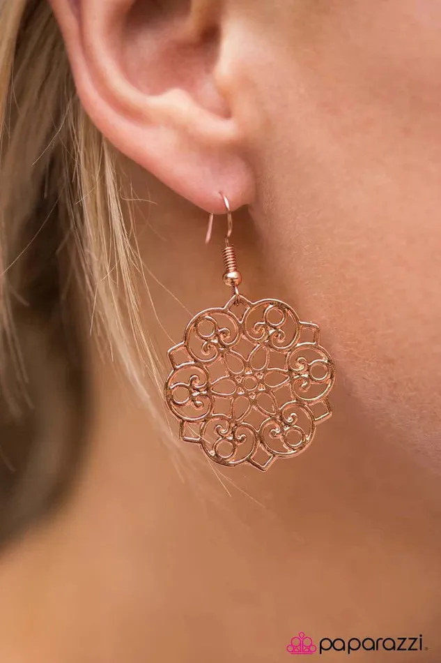 Paparazzi Jewelry Paparazzi Earring Garden Glam Copper Earrings
