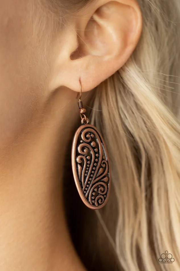 Paparazzi Jewelry Paparazzi Earring High Tide Terrace Copper Earrings