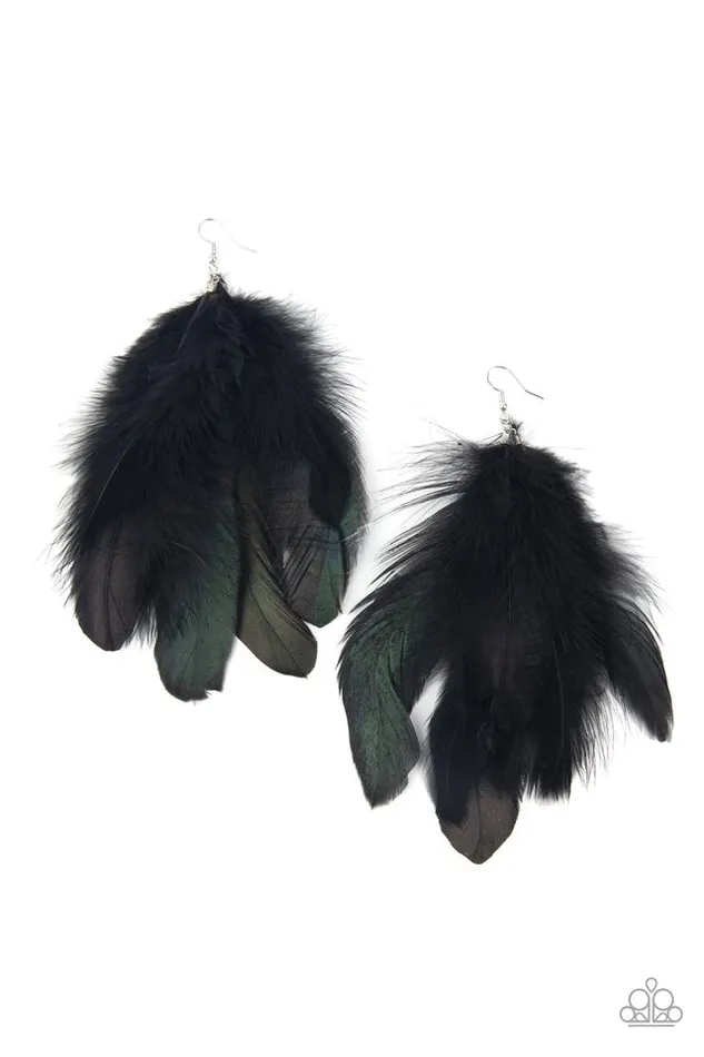 Paparazzi Jewelry Paparazzi Earring I BOA to No One Black Earrings Paparazzi Jewelry Paparazzi Earring I BOA to No One Black Earrings