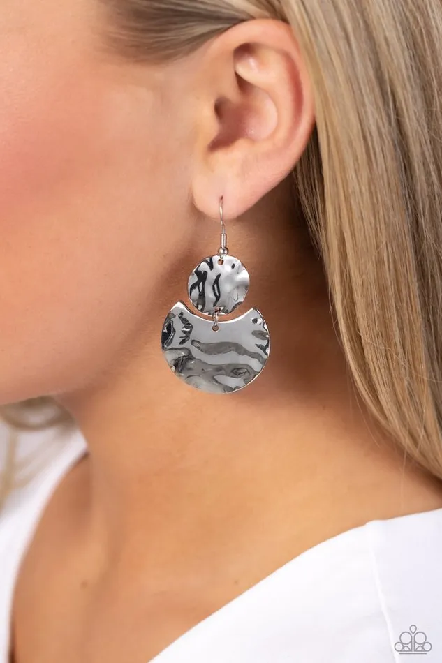 Paparazzi Jewelry Paparazzi Earring Monochromatic Charisma Silver Earrings