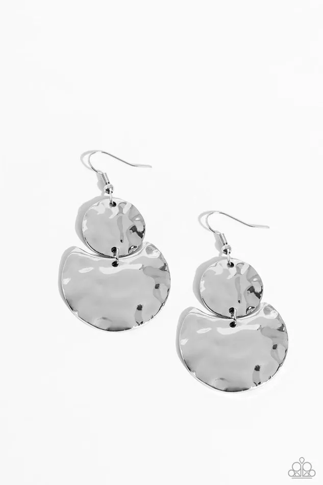 Paparazzi Jewelry Paparazzi Earring Monochromatic Charisma Silver Earrings Paparazzi Jewelry Paparazzi Earring Monochromatic Charisma Silver Earrings