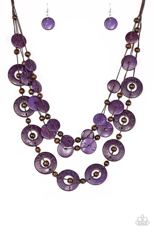 Paparazzi Jewelry Paparazzi Necklace Catalina Coastin Purple Necklaces