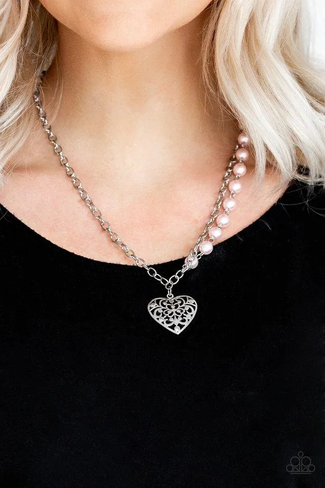Paparazzi Jewelry Paparazzi Necklace Forever In My Heart Pink Necklaces
