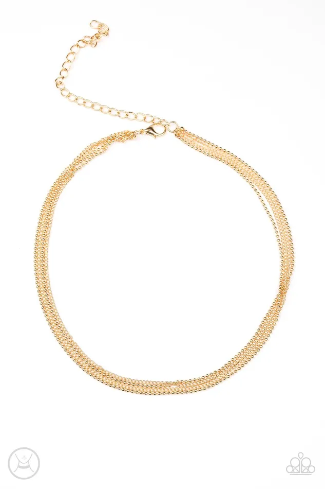 Paparazzi Jewelry Paparazzi Necklace If You Dare Gold Necklaces