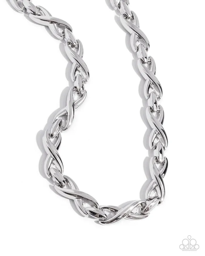 Paparazzi Jewelry Paparazzi Necklace Infinite Influence Silver Necklaces Paparazzi Jewelry Paparazzi Necklace Infinite Influence Silver Necklaces