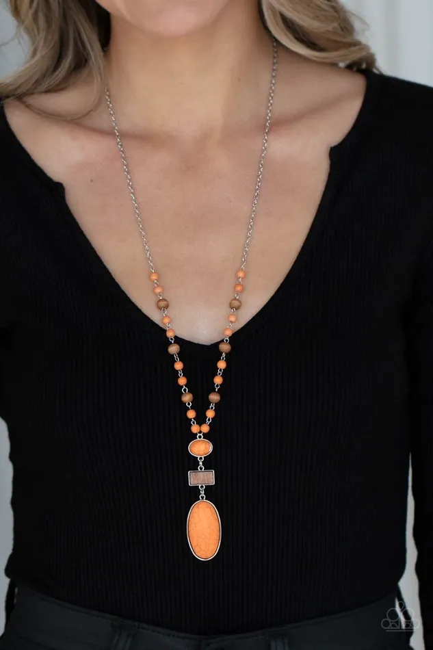 Paparazzi Jewelry Paparazzi Necklace Naturally Essential Orange Necklaces