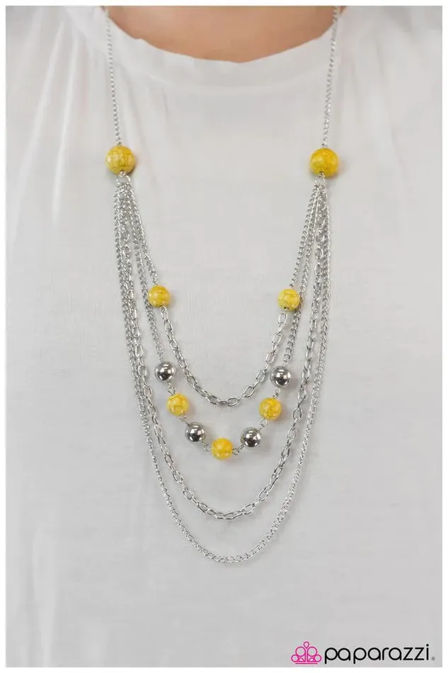 Paparazzi Jewelry Paparazzi Necklace Roman Holiday Yellow Necklaces