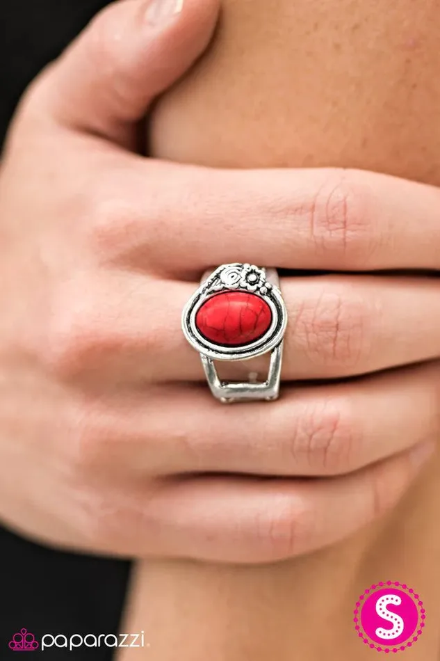 Paparazzi Jewelry Paparazzi Ring All For The WEST Red Rings
