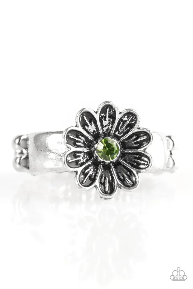 Paparazzi Jewelry Paparazzi Ring Anywhere BUD Here Green Rings