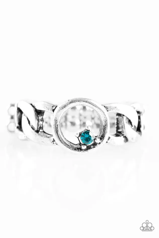 Paparazzi Jewelry Paparazzi Ring Rogue Sparkle Blue Rings