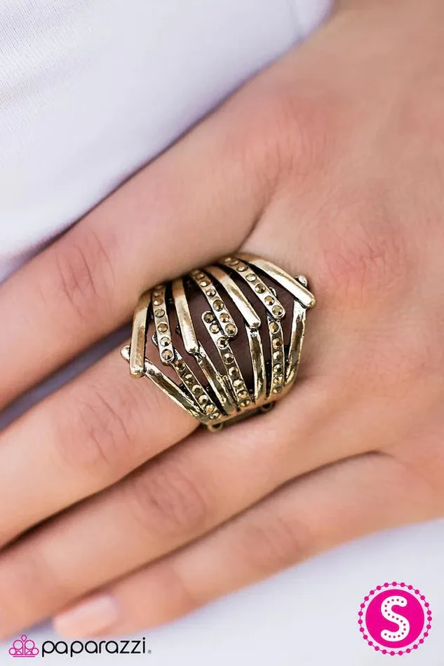 Paparazzi Jewelry Rings Paparazzi Ring A Stitch In Time Brass