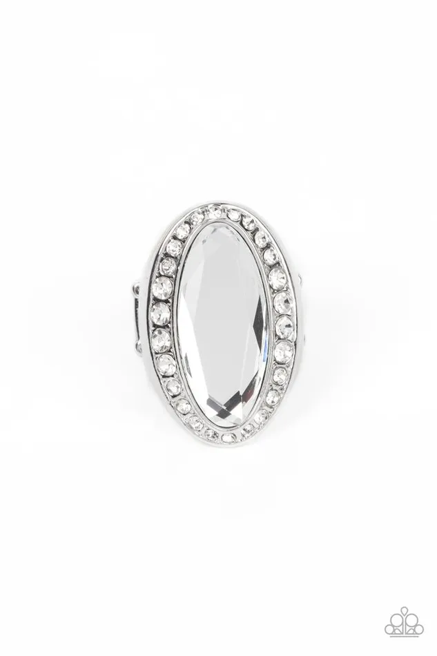 Paparazzi Jewelry Rings Paparazzi Ring Believe in Bling White