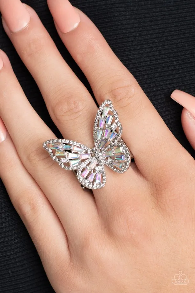 Paparazzi Jewelry Rings Paparazzi Ring BrightEyed Butterfly Multi