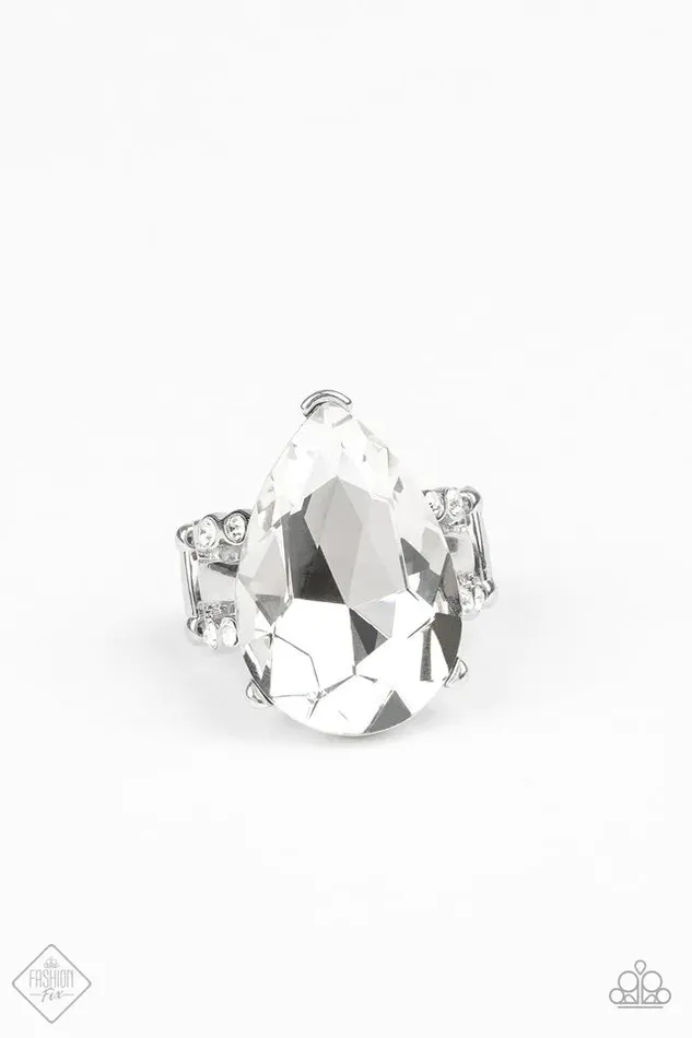 Paparazzi Jewelry Rings Paparazzi Ring Dining On Dazzle White