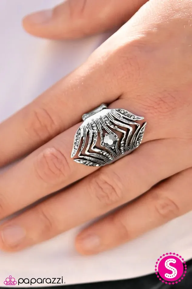 Paparazzi Jewelry Rings Paparazzi Ring En Garde Silver