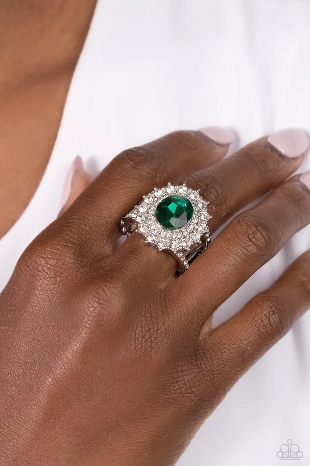 Paparazzi Jewelry Rings Paparazzi Ring Layered Luminescence Green
