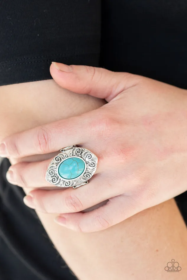 Paparazzi Jewelry Rings Paparazzi Ring Mega Mother Nature Blue Paparazzi Jewelry Rings Paparazzi Ring Mega Mother Nature Blue