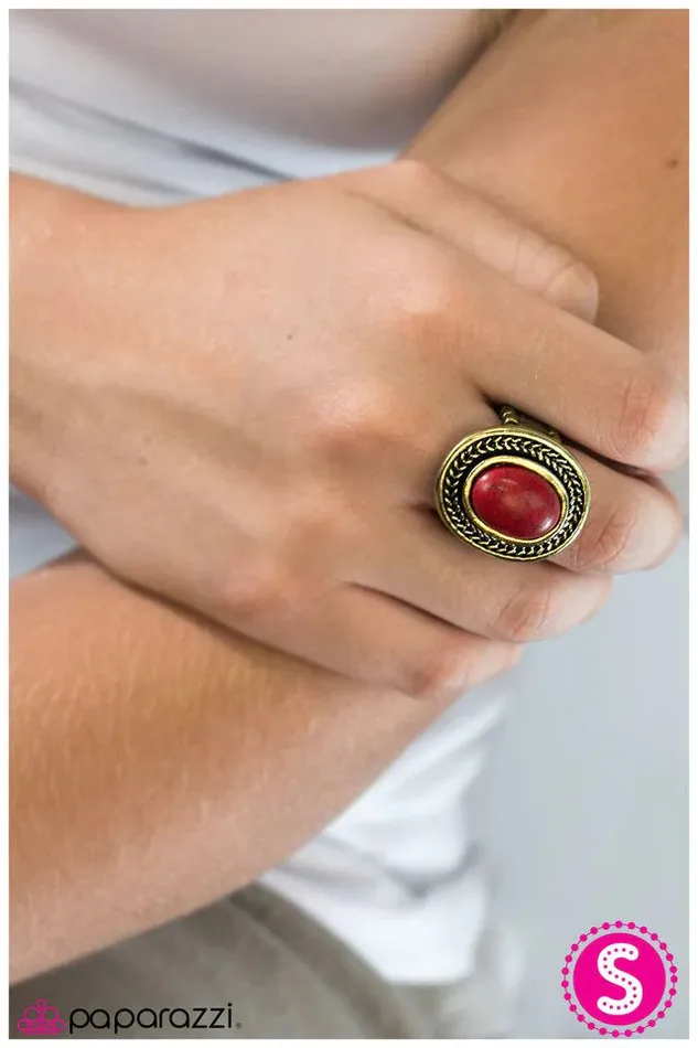Paparazzi Jewelry Rings Paparazzi Ring Moving Mountains Red