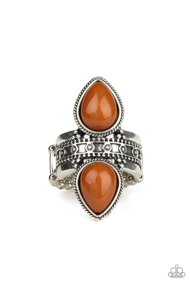 Paparazzi Jewelry Rings Paparazzi Ring New Age Leader Brown