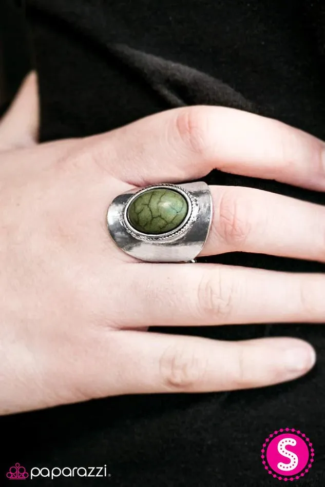 Paparazzi Jewelry Rings Paparazzi Ring River Stone Radiance Green