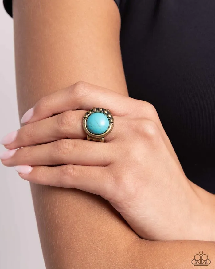 Paparazzi Jewelry Rings Paparazzi Ring Rural Route Brass