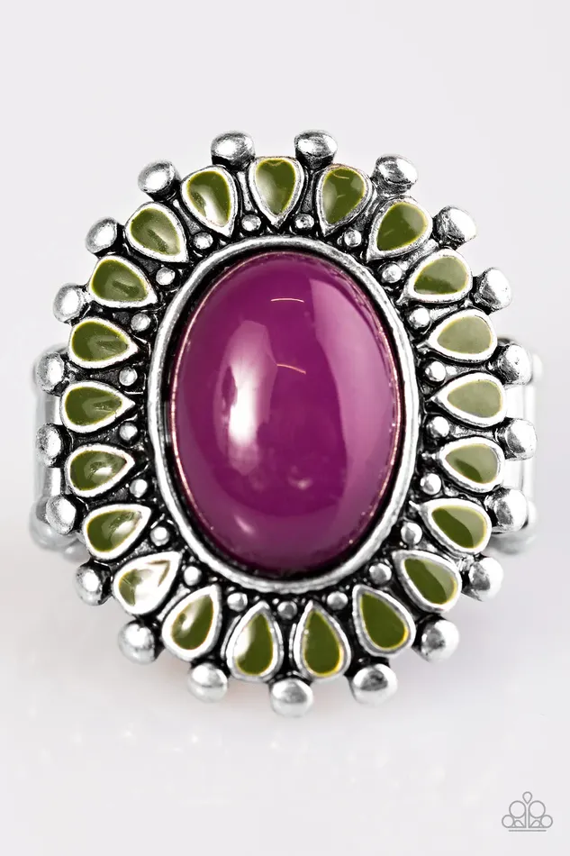 Paparazzi Jewelry Rings Paparazzi Ring Wild Wallflower Purple