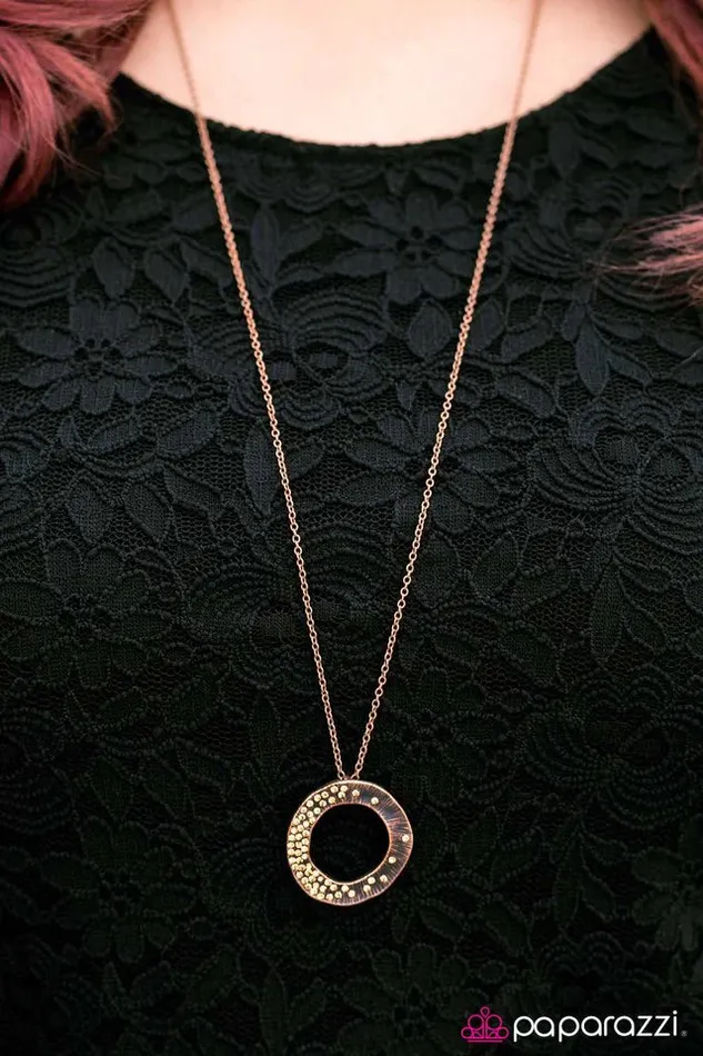 Paparazzi Necklace After The STARDUST Has Settled Copper Paparazzi Jewelry Necklaces