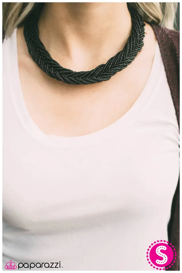Paparazzi Necklace All You BEAD Is Love Black Paparazzi Jewelry Necklaces